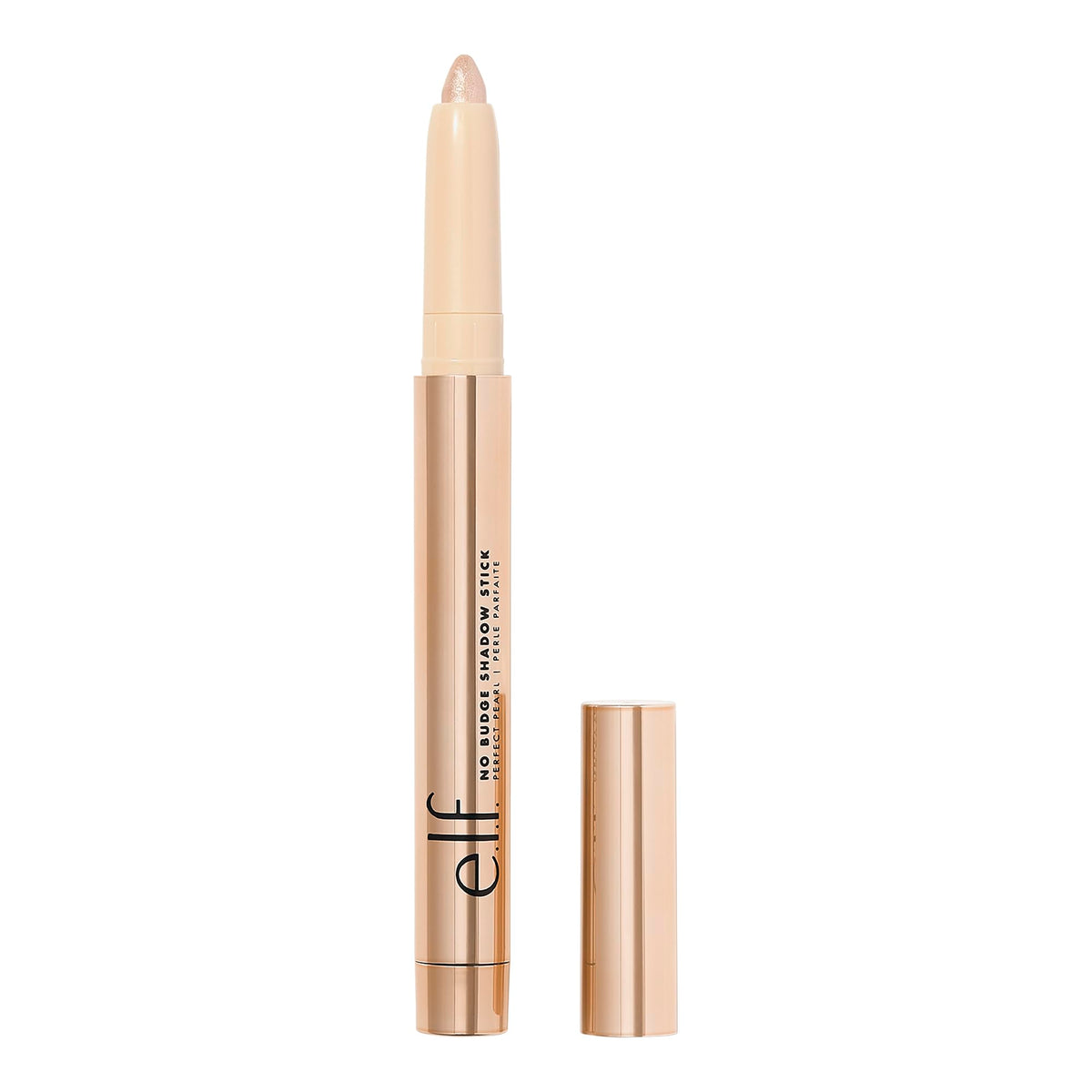 e.l.f. No Budge Shadow Stick, Long-Lasting Cream Eyeshadow Stick For High-Pigment, Metallic Color, Vegan & Cruelty-Free, Champagne Crystal