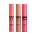 NYX PROFESSIONAL MAKEUP Butter Gloss, Non-Sticky Lip Gloss - Sugar Glass (Clear), Pack Of 3
