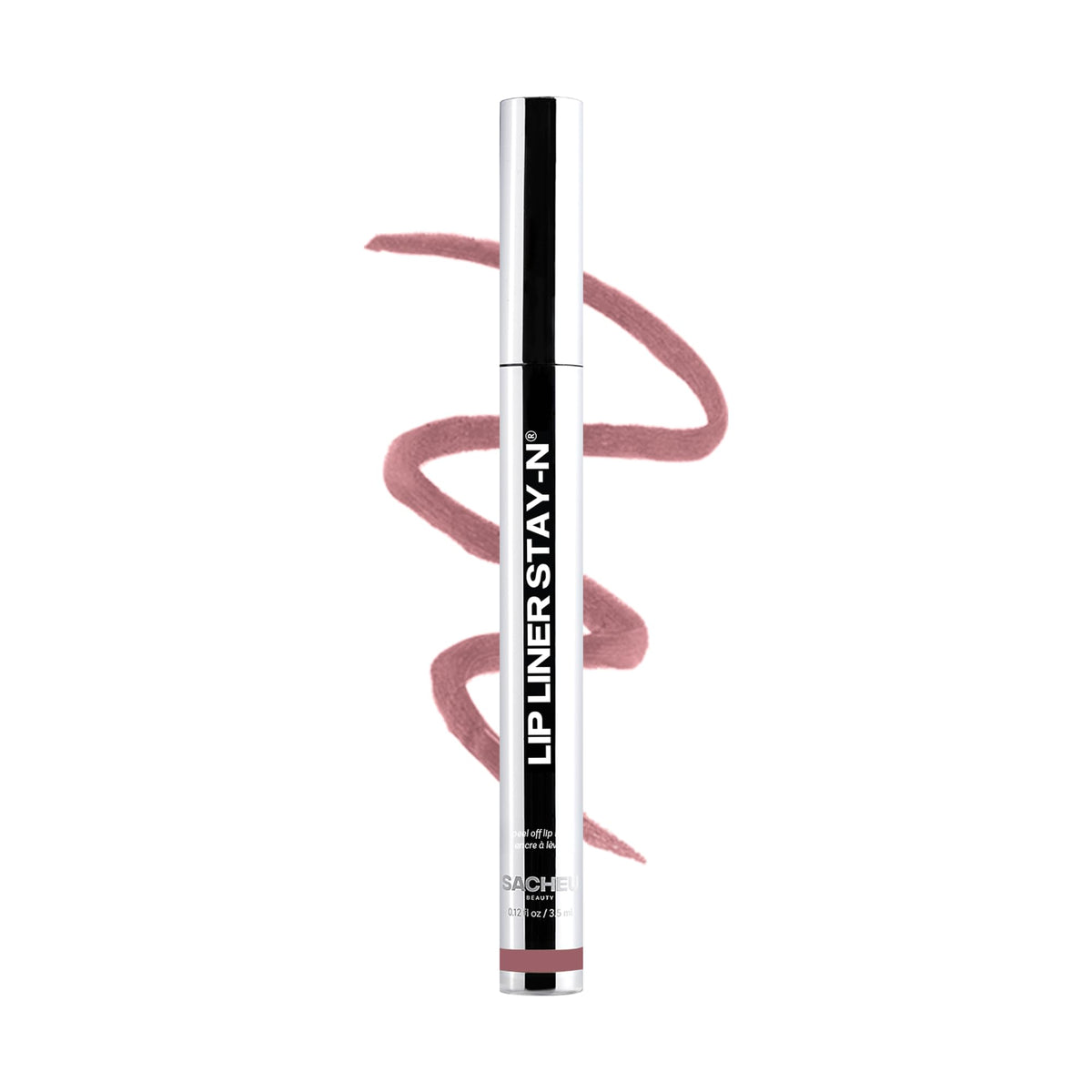 Sacheu Lip Liner STAY-N Peel Off Lip Stain, Longwear, p-INKED | Water-resistant, transfer & smudge-proof, lip tint with hyaluronic acid & vitamin E for conditioning benefits, matte finish