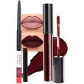 evpct 3Pcs Dark Red Purple Plum Matte Liquid Lipstick Sets for Women Matte Lip Stain Long Lasting Waterproof, Burgundy Blood Blue Red lipstick, Black Cherry Maroon Gothic 24 Hours Magic Lipsticks
