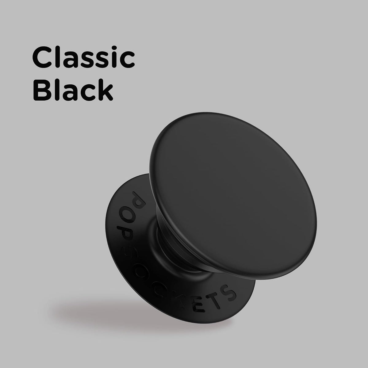 PopSockets Adhesive Phone Grip, Holder- Black