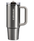 STANLEY Quencher ProTour Flip Straw Tumbler with Leakproof Lid 40 oz | Built-In Straw and Handle | Cup Holder Compatible for Travel | Insulated Stainless Steel Cup | BPA-Free | Black