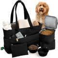 Rubyloo Puffer Dog Travel Bag for Dog Moms, Diaper Bag with Travel Bowls