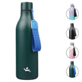 Konokyo Insulated Water Bottle with Strap,18 oz Double Wall Stainless Steel Vacuum Bottles Metal Water Flask,Macaron Green