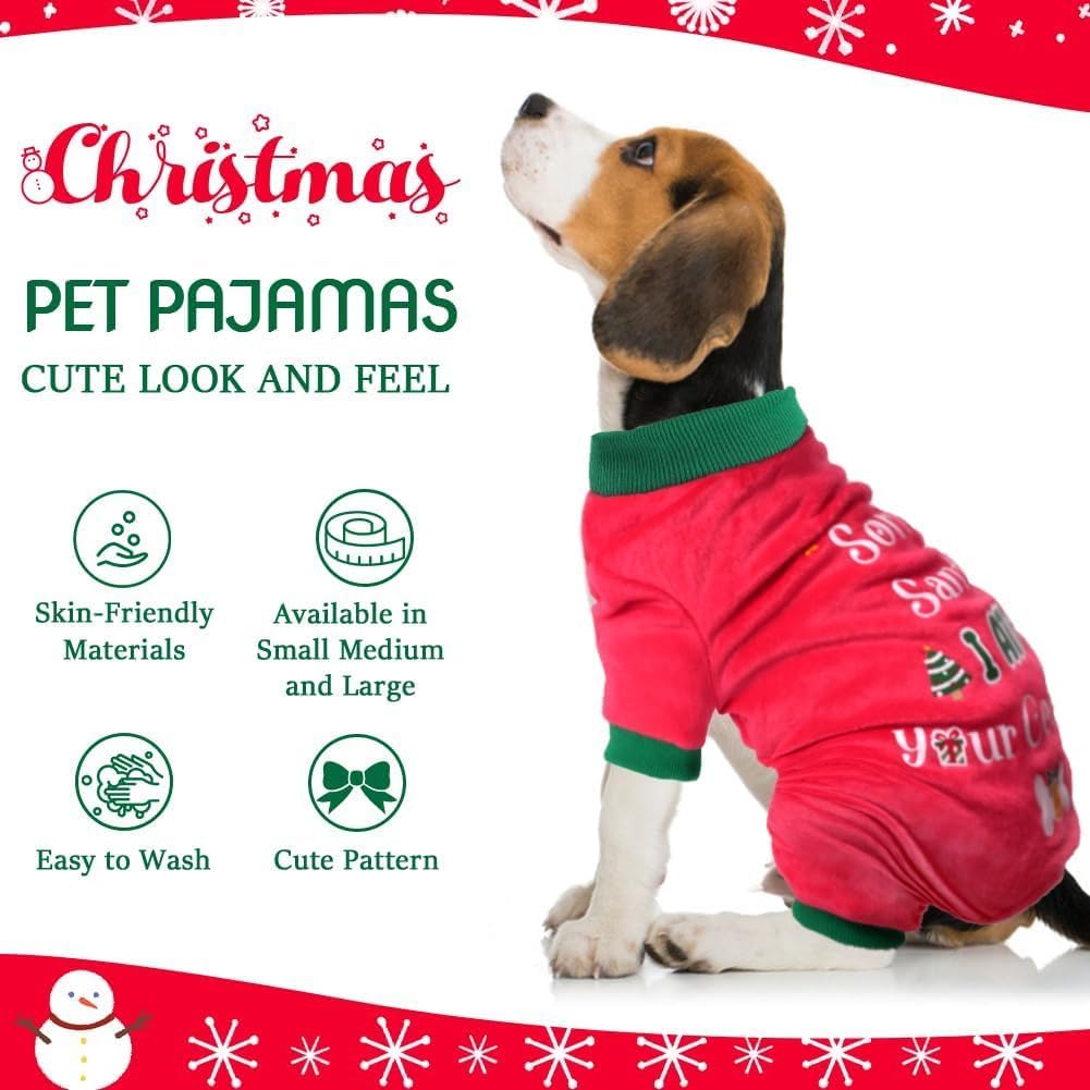 Dog Easter Outfit Pajamas Soft Lightweight Dog Onesie Warm Pet Winter Clothes for Small Medium Large Pet Dogs Cats