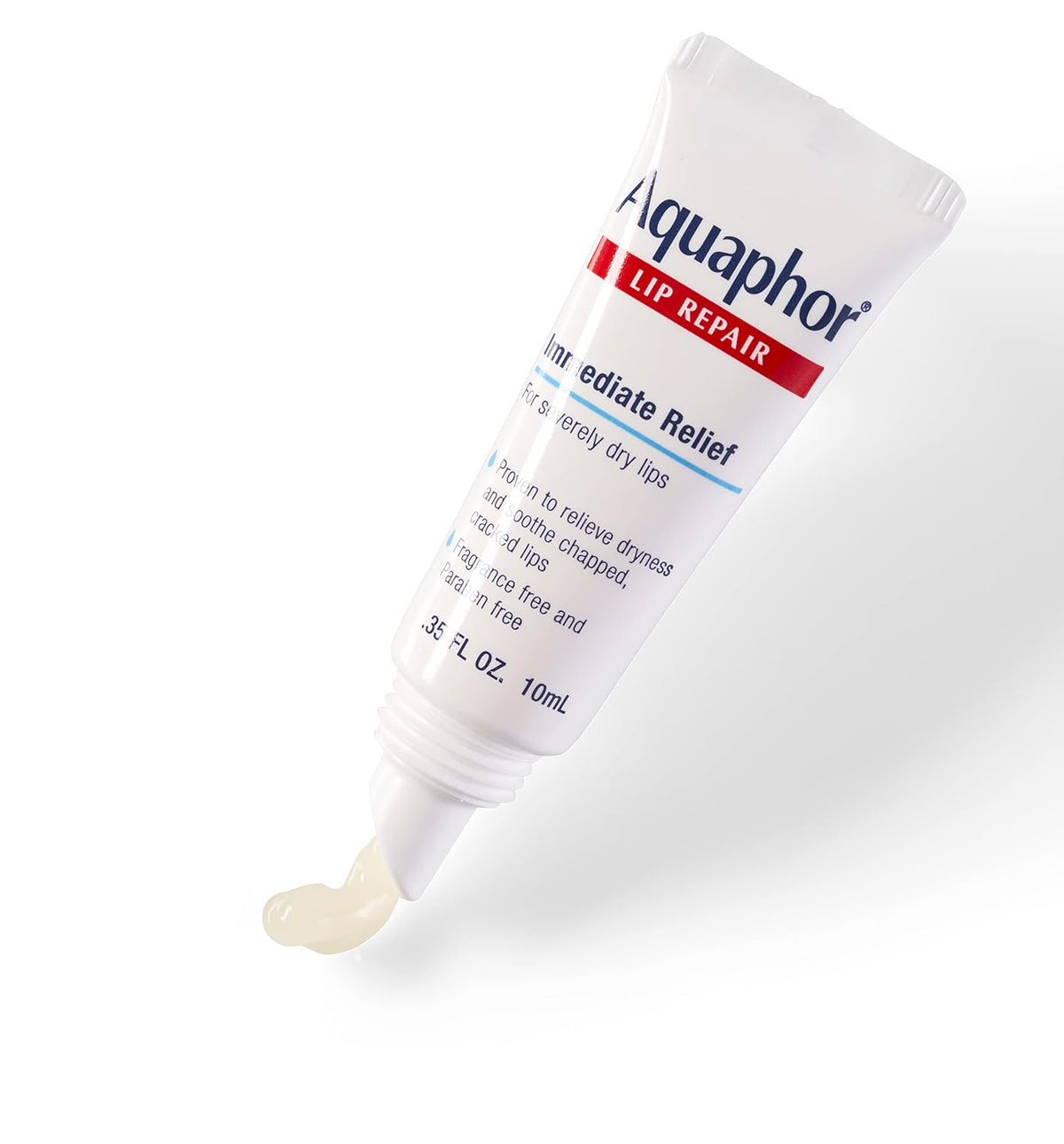 Aquaphor Lip Repair Ointment, Value Pack, 2 x 0.35 FL OZ | Lip Balm Moisturizer with Vitamins and Shea Butter, Immediate Severely Dry Lip Relief, Paraben and Fragrance Free