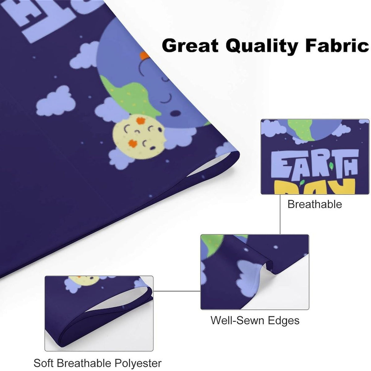 Earth Day Pet Scarf Adjustable Bandanas Neckerchief for Dogs Costume Decor