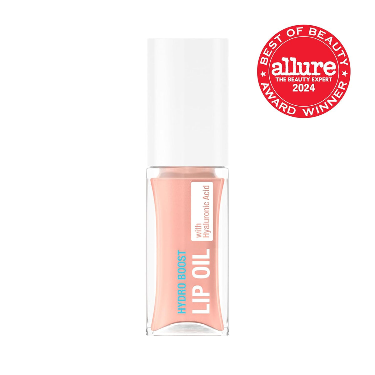 Neutrogena Hydro Boost Lip Oil, Light Pink, .2 fl. oz | Hyaluronic Acid to Hydrate and Nourish, Mirror-Like Shine, Fuller-Looking Lips, Formulated without Parabens