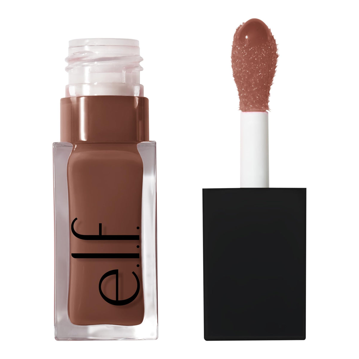 e.l.f. Glow Reviver Lip Oil, Tinted, Hydrating & Non-Sticky, Hot as Fudge