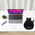 Ergonomic Mouse Pad with Wrist Rest, Cute Cat Memory Foam Padded Pain Relief Non-Slip Wrist Support Mouse Mat for Gaming Work Computer Laptop, Funny Office Supplies Desk Accessory, Jet Black