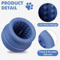 Treat Dispensing Dog Toy, Long-Lasting Interactive Puzzle Toys for Dogs, Stuffable Dog Enrichment Frozen Lick Treat Toy for Boredom, BPA Free Silicone Fetch Catch Chew Toy (Dark Blue,S)