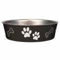 Loving Pets Bella Dog Bowls- Stainless Steel Dog & Cat Bowls - Spill Proof Dog Food Bowl, Cat Bowl, Puppy Essentials & Pet Supplies Great for Home & Travel (Medium 20-35 lbs, Blueberry)