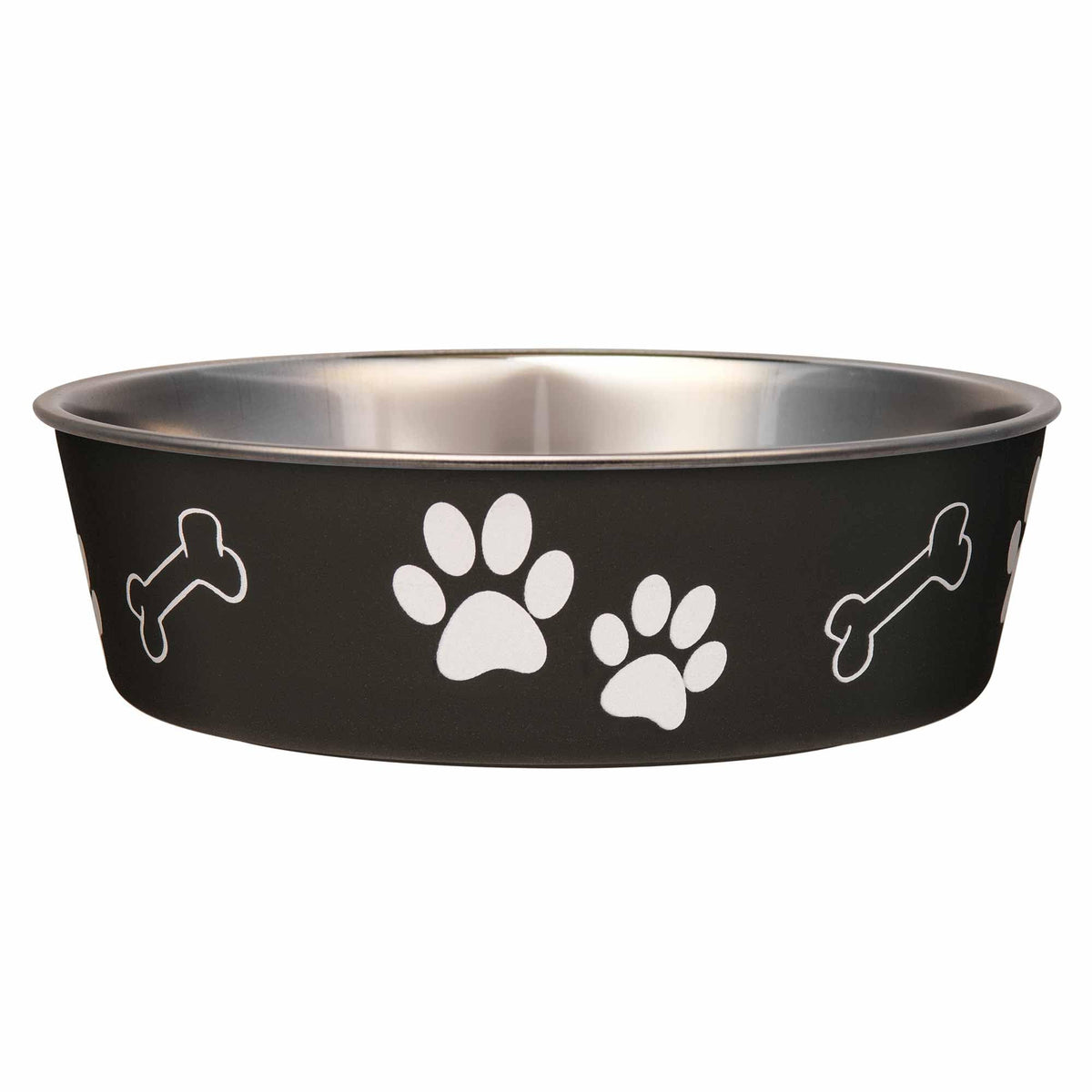 Loving Pets Bella Dog Bowls- Stainless Steel Dog & Cat Bowls - Spill Proof Dog Food Bowl, Cat Bowl, Puppy Essentials & Pet Supplies Great for Home & Travel (Medium 20-35 lbs, Blueberry)