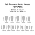 Halloween Press on Nails Almond Medium Fake Nails Black White Gradient Glue on Nail Goth False Nails with Bat Spider Web Designs Glossy Reusable Stick on Nail for Women Girls 24Pcs