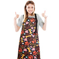 Dog Grooming Waterproof Apron with 2 Pockets, Cute Animals Puppy Dog Pets Apron