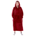 Waitu Wearable Blanket Sweatshirt Gifts for Women and Men, Warm and Cozy Giant Blanket Hoodie, Thick Flannel Hooded Blanket with Sleeves and Giant Pocket - Dark Gray