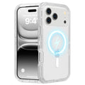 Follaroma Magnetic for iPhone 16 Plus Case, Heavy Duty Phone Cases, Clear