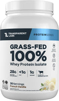 Transparent Labs Grass-Fed Whey Protein Isolate - Naturally Flavored, Gluten Free Whey Protein Powder with 28g of Protein per Serving & 9 Amino Acids - 30 Servings, Chocolate Peanut Butter