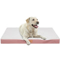 Sunheir Orthopedic Dog Bed for Large Dogs - Big Waterproof Dog Crate Bed with Removable Washable Cover, Egg Crate Foam Support, Anti-Slip Bottom, Deluxe Plush Pet Bed Mat (Grey)