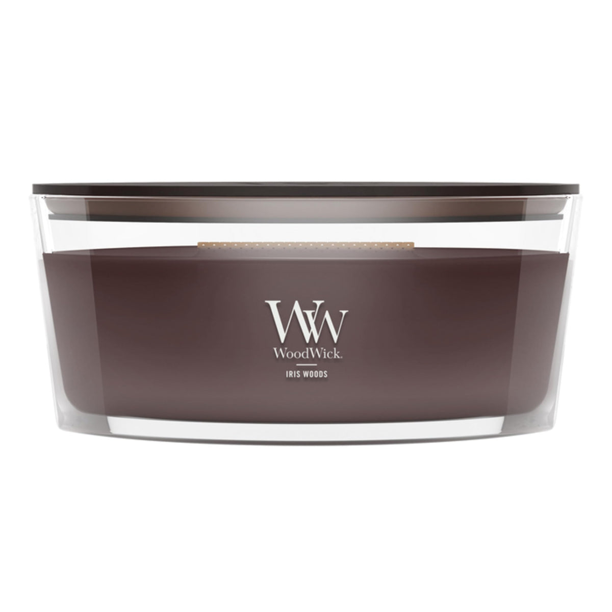 WoodWick Fireside Holiday Candle Gifts for Women and Men, 9.7 oz Medium Hourglass Candle with Crackling Wick