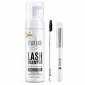 STACY LASH Eyelash Extension Shampoo + Brush / 1.69 fl.oz / 50ml / Korean Makeup Remover/Eyelid Foaming Cleanser/Wash for Extensions & Natural Lashes/Supplies for Professional & Home Use
