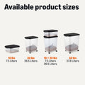 Amazon Basics Pet Food Storage Container Set, 30lbs and 10lbs with Scoop, for Dogs and Cats