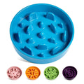 LE TAUCI Dog Bowls Slow Feeder Ceramic, 1.5 Cup Slow Feeding Bowl for Small and Medium Breed, Puzzle Dog Food Bowl for Fast Eater, Maze Purple