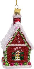 Kurt Adler 4.25-inch Noble Gems™ Gingerbread House Ornament