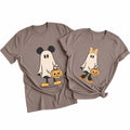 Halloween Shirts Cute Halloween Ghost Outfits Funny Pumpkin Graphic Tee Top