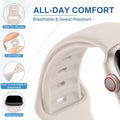 10 Pack Silicone Sport Bands Compatible with Apple Watch Band Women Men