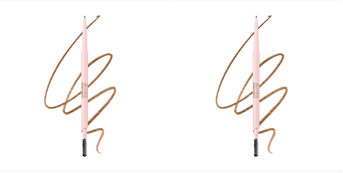 Covergirl Clean Fresh Brow Nano, 500 Medium Brown, Eyebrow Pencil, Ultra-Precise Tip, Waterproof, Transfer-Resistant, Built-In Spoolie, Vegan Formula, 0.001oz