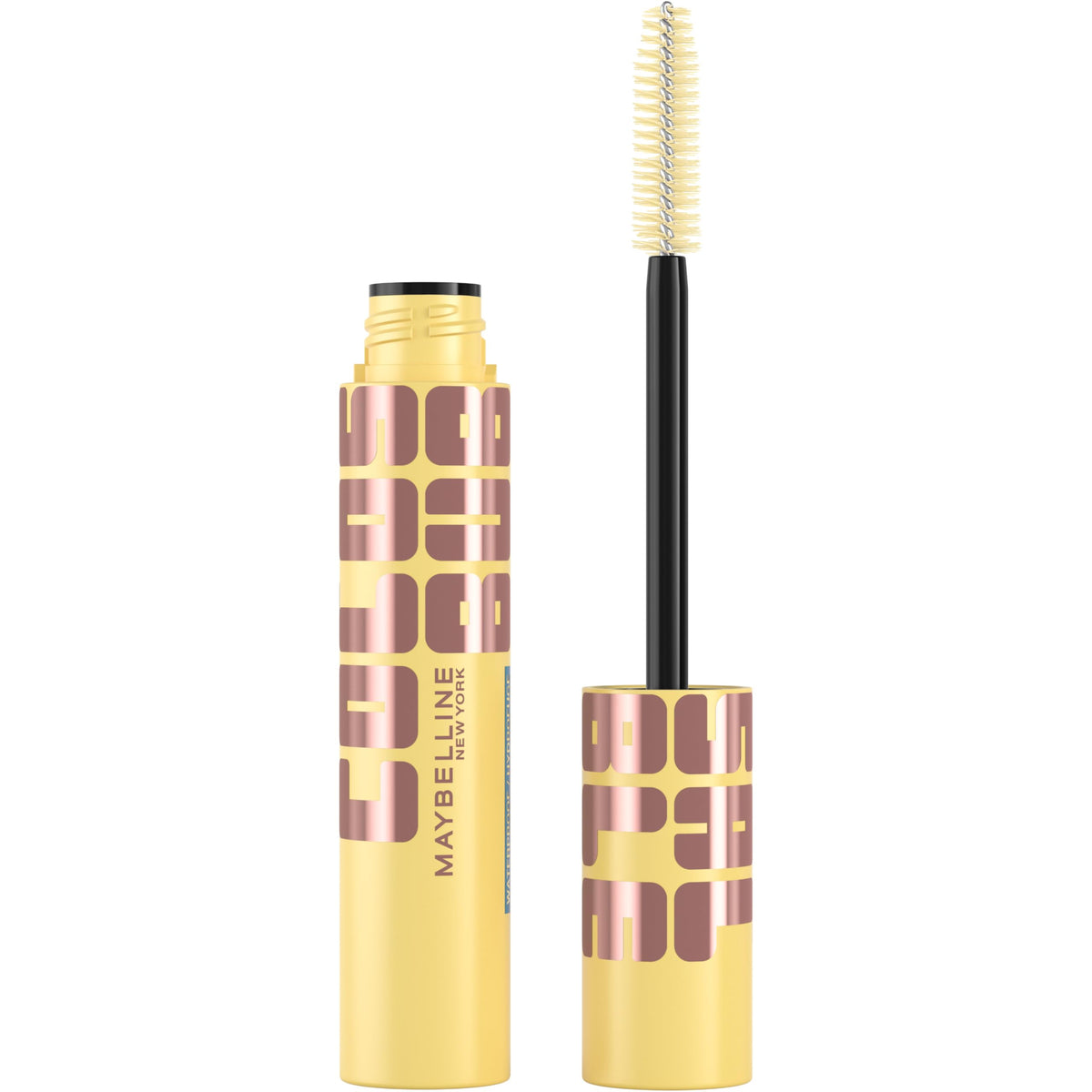 Maybelline The Colossal Bubble Washable Mascara, Buildable Mascara Volume and Length Formula for Bold, Separated Lashes, Blackest Black, 1 Count