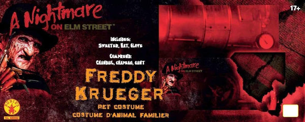 Rubies at Party City A Nightmare on Elm Street: Freddy Krueger Pet Costume for Dogs or Cats, Medium