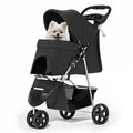 MoNiBloom Pet Stroller for Small/Medium Dogs and Cats up to 33 lbs, Pink