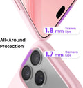 ORNARTO for iPhone 18 Pro Max Case, Liquid Silicone, Chalk Pink