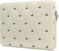 14 Inch Lightweight Bow Puffy Laptop Sleeve Case Laptop Bag for Girl
