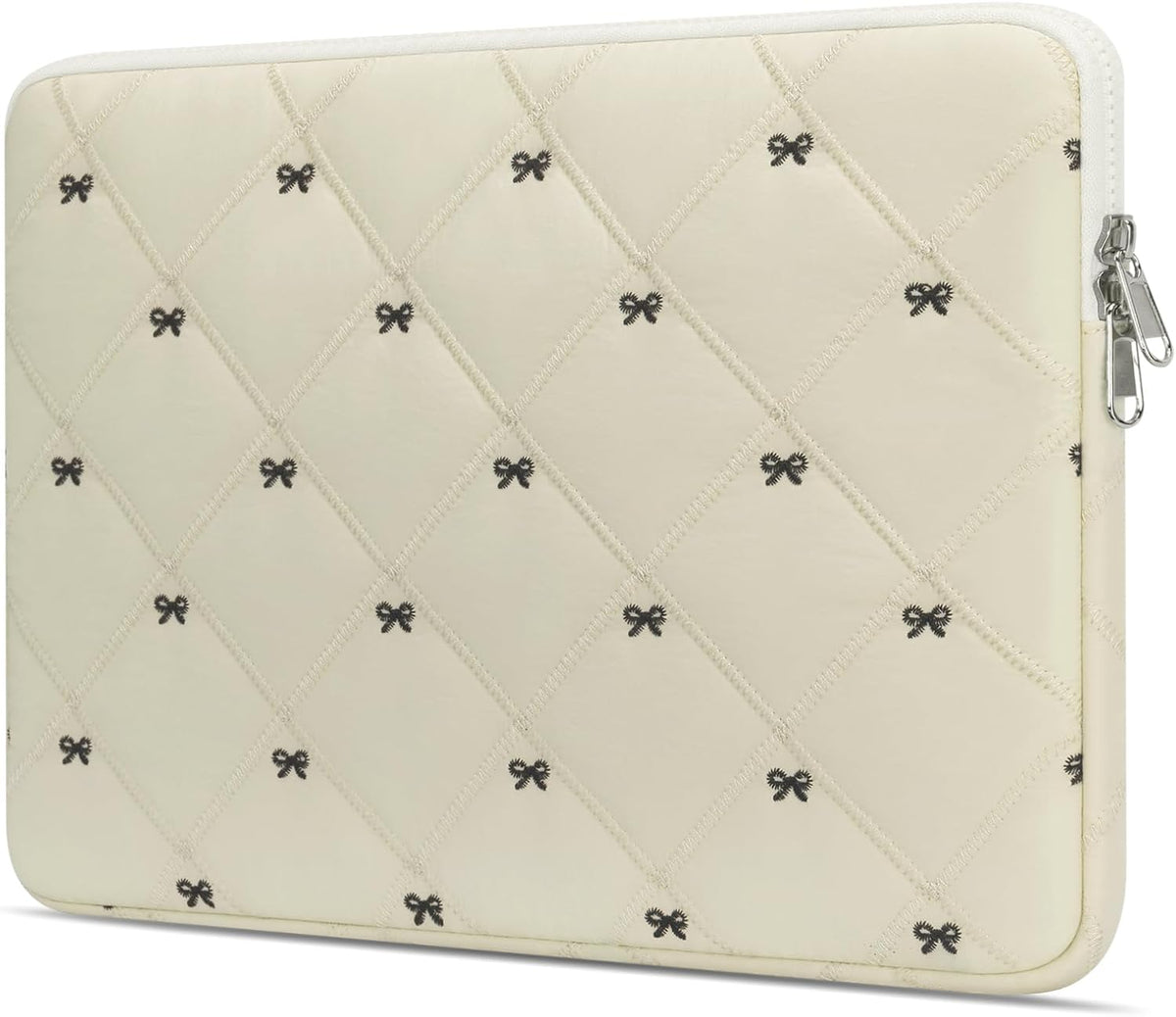 14 Inch Lightweight Bow Puffy Laptop Sleeve Case Laptop Bag for Girl