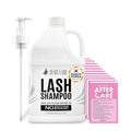 STACY LASH Eyelash Extension Shampoo + Brush / 1.69 fl.oz / 50ml / Korean Makeup Remover/Eyelid Foaming Cleanser/Wash for Extensions & Natural Lashes/Supplies for Professional & Home Use