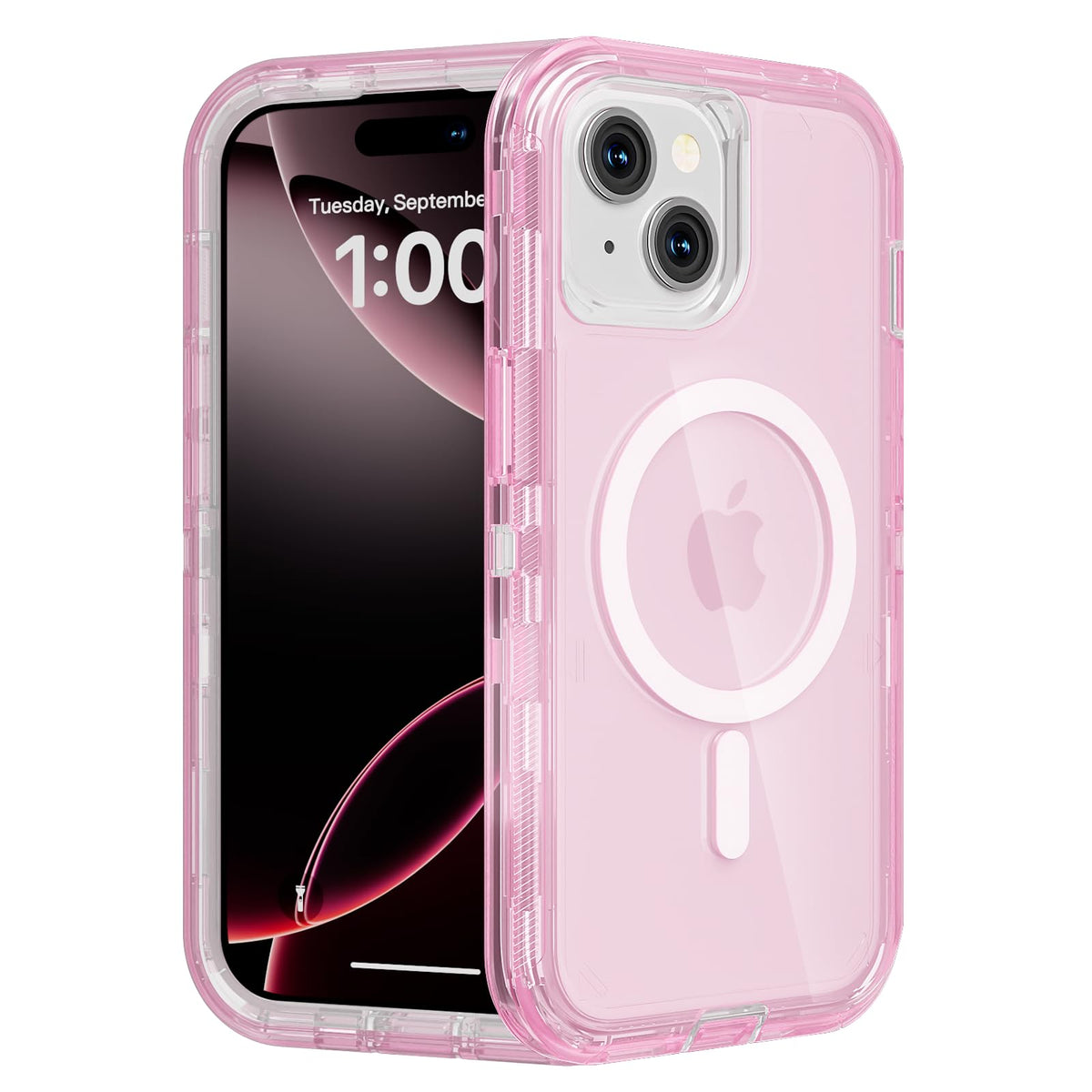Follaroma Magnetic for iPhone 16 Plus Case, Heavy Duty Phone Cases, Clear