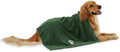 Bone Dry Pet Grooming Towel Collection Absorbent Microfiber X-Large, 41x23.5", Embroidered Gray