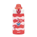 Zak Designs Sanrio Hello Kitty Sage 16oz Leak-Proof Straw Kids Water Bottle | BPA Free, Durable Plastic, Cupholder Friendly, Dishwasher Safe, Easy to Clean, Lid Lock, Handle, For School, Home, Travel