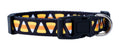 Native Pup Halloween Dog Collar- Spooky Fall Themed Horror Costume Collars- Skull, Pumpkin, Ghost, Bat, Witch, Candy Corn, Spider- Adjustable for Small, Medium, Large Breeds (Small, Big Pumpkins)