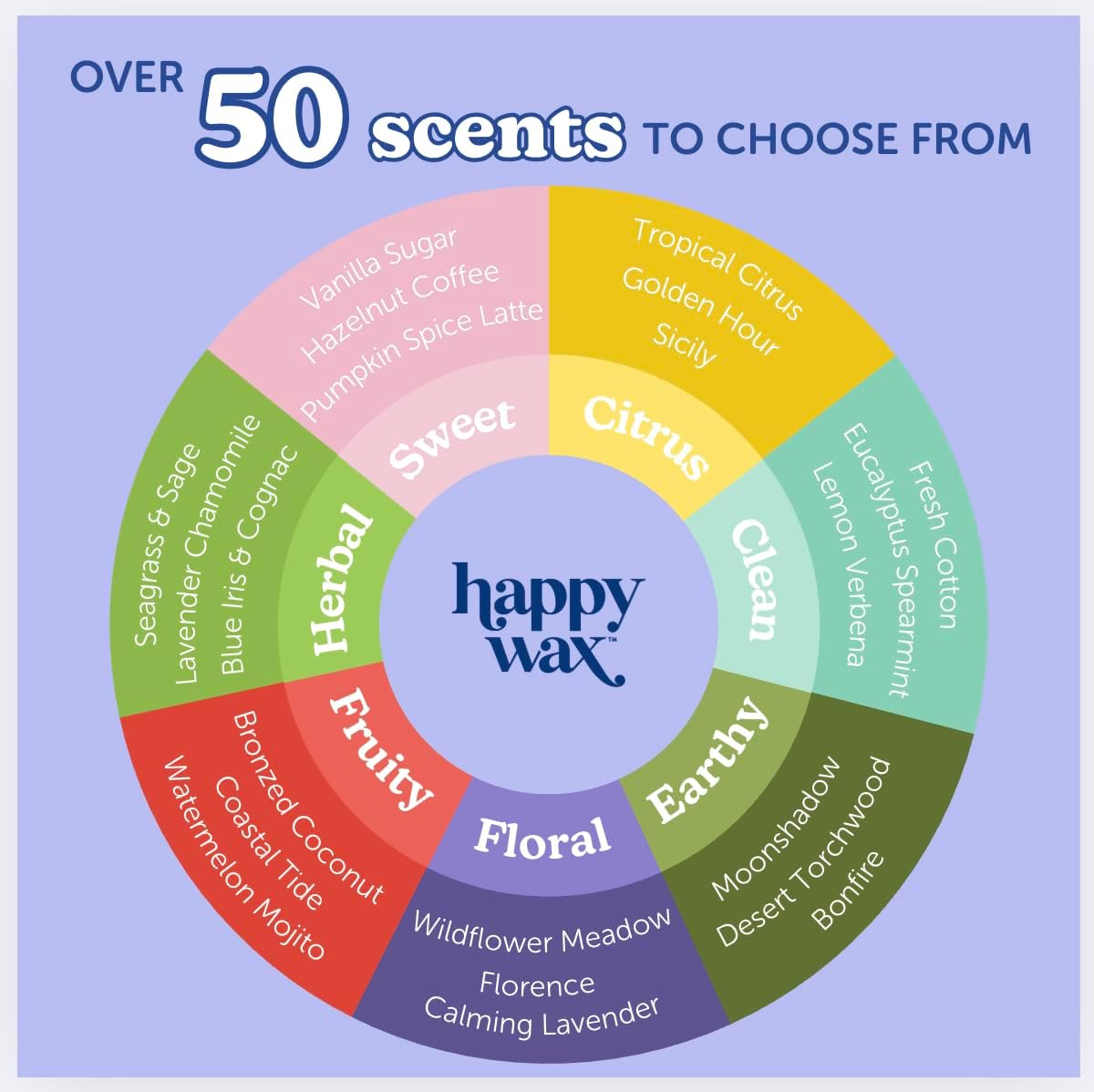 Happy Wax Fall Scented Soy Wax Melts 6oz Variety Pack - Fall Mix