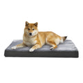 Amazon Basics Living Room Couch Dog Bed with Premium Foam, Non-Slip Bottom, Removable Washable Cover, Pressure-Relief Support for Dogs up to 55lbs, Large (36" x 27"), Grey