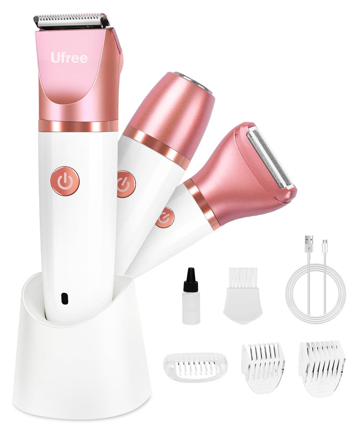 Ufree 3-in-1 Bikini Trimmer Electric Razors for Women, Gifts for Women