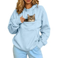 Pet Pouch Hoodie Cat Carrier Hoodies Dog Sweatshirts With Zipper Pockets