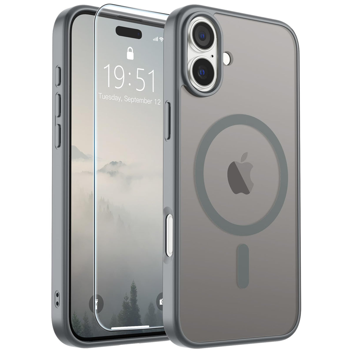SUPFINE Magnetic for iPhone 13 Case/iPhone 14 Case Black