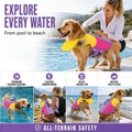 Dog Life Jacket with Chin Float, 2026 New Front Float Dog Life Jacket with Chin Support for Pool Boating, Dog Life Jackets with Head Support for French Bulldog (A, X-Small)