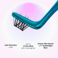 KISS Falscara DIY Eyelash Extension Lengthening Wisps - Featherlight Synthetic Reusable Artificial Eyelashes Multipack of 24 Mini Lash Clusters for that Authentic Eyelash Extension Look