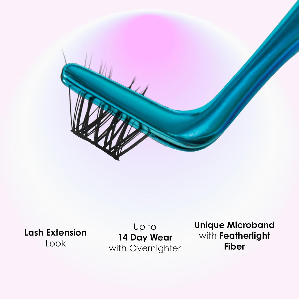 KISS Falscara DIY Eyelash Extension Lengthening Wisps - Featherlight Synthetic Reusable Artificial Eyelashes Multipack of 24 Mini Lash Clusters for that Authentic Eyelash Extension Look